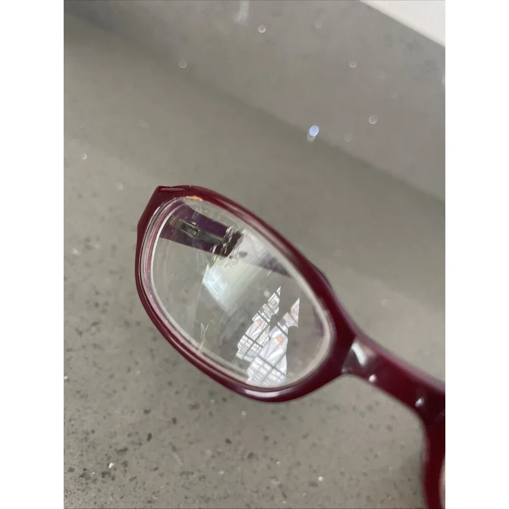 Eyeglasses Frames ONLY funky red 135 49-18 full rim purple pink 90s y2k